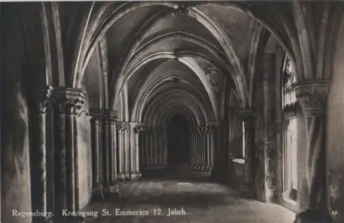 Regensburg - Kreuzgang St. Emmeram - ca. 1955