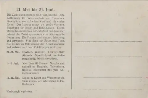 Zwillings - Menschen