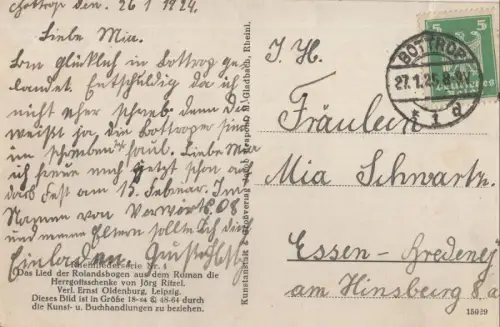 Remagen - Rolandsbogen - Liedkarte