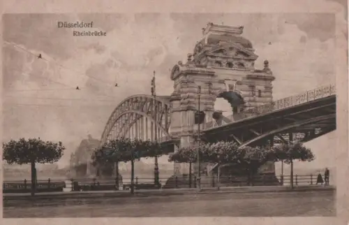 Düsseldorf - Rheinbrücke - 1920