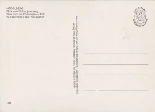 Heidelberg - Blick vom Philosophenweg