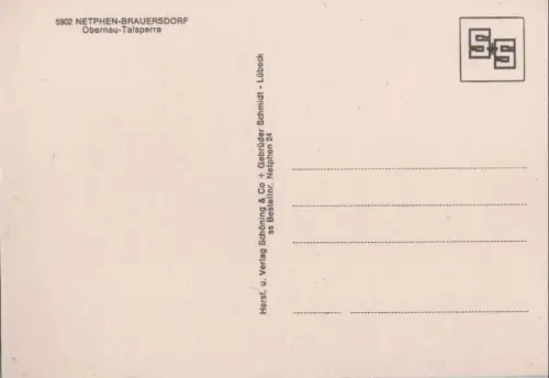 Netphen - Brauersdorf, Obernau-Talsperre