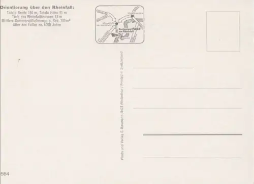 Schweiz - Rheinfall (Wasserfall) - Schweiz - mit Fahnen