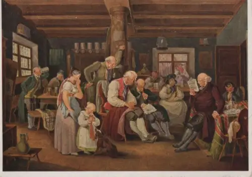 J.B. Pflug Der Pfarrer liest die Zeitung