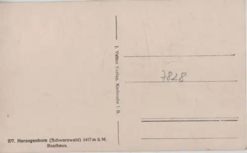 Herzogenhorn - Rasthaus