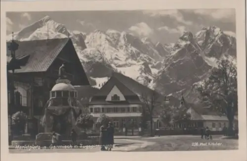Garmisch-Partenkirchen - Marktplatz - ca. 1950