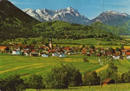 Ohlstadt - gegen Zugspitzgruppe