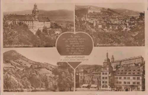 Rudolstadt - u.a. Stadtansicht - 1952