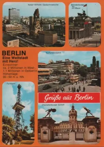 Berlin, Westteil - u.a. Gedächtniskirche - 1984