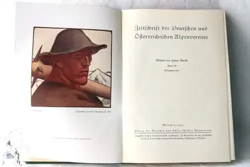 Barth, Hanns: Zeitschrift des Deutschen und Österreichischen Alpenvereins 1927, Band 58. 