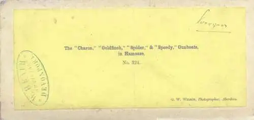 The Charon Goldfinch Spider Speedy Gunboats in Hamoaze 1861