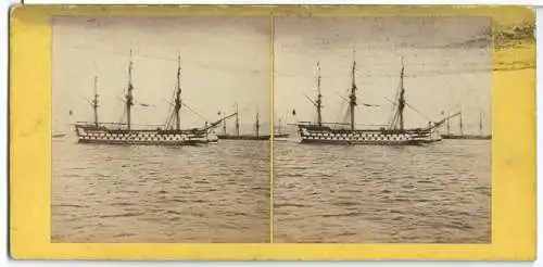 Stereofoto H.M.S. "Edgar" 1861