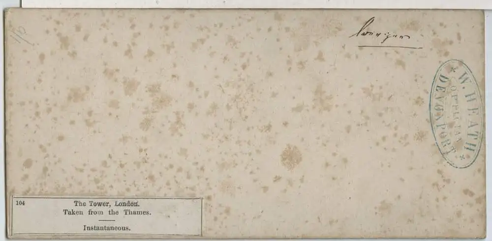 Stereofoto Ankerplatz mit 