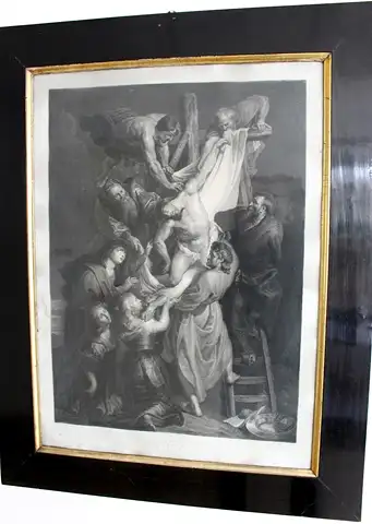 Kupferstich La Descente de Croix um 1830