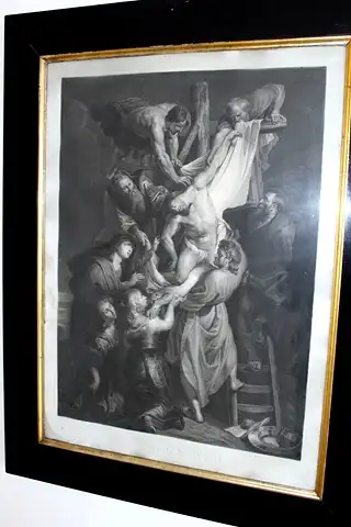 Kupferstich La Descente de Croix um 1830