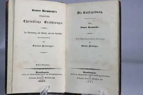 Kennedy, Grace: Grace Kennedy's sämmtliche Christliche Erzählungen 1837/38. 