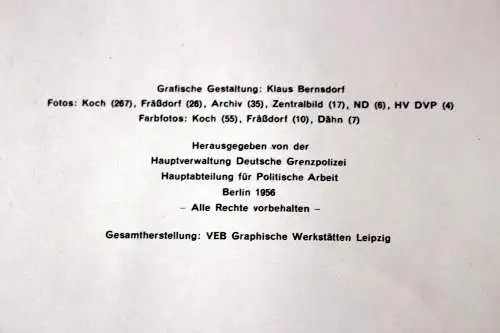 10 Jahre Deutsche Grenzpolizei. 