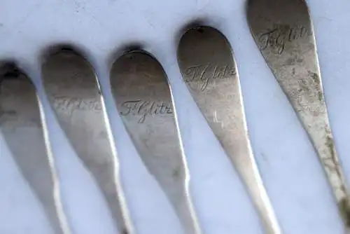 5 Kaffeelöffel Silber