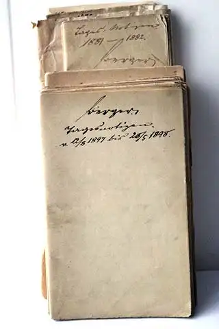 Handschriftliche Tagesnotizen von Adolph Wilhelm Berger