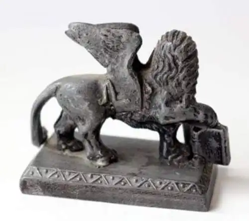 Markuslöwe - Zinnfigur, um 1900