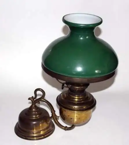 Messing -Klavier- Öllampe, um 1900