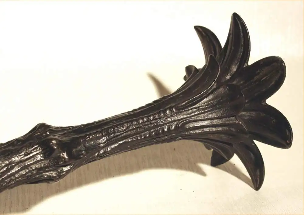 Kerzenleuchter Gusseisen, 2 Stück, um 1890 7