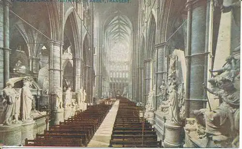 PC23906 London. Westminster Abbey. Transept. Photochrom. Celesque. Nr C. 43895