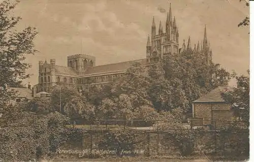 PC23592 Peterborough Cathedral von N.W. Caster und Jelley. 1923