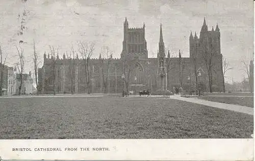 PC2372 Kathedrale von Bristol aus dem Norden. 1907