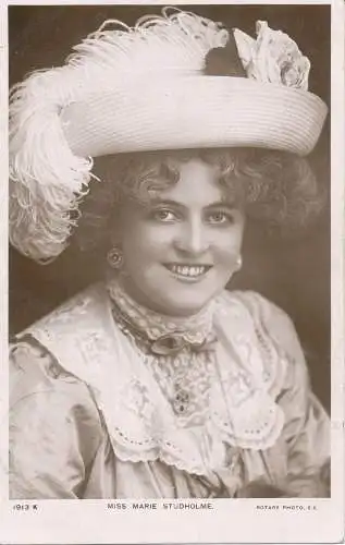PC23721 Miss Marie Studholme. Drehbar. Nr. 1913 K. 1906