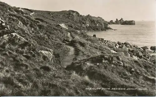 PC24701 The Cliff Path. Peninnis. Scilly. James Gibson. Nr 109. RP