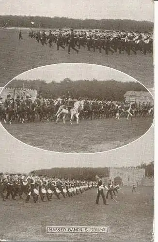 PC27751 Massed Bands and Drums. Mehrfachansicht. Aldershot Tattoo Serie. 1963