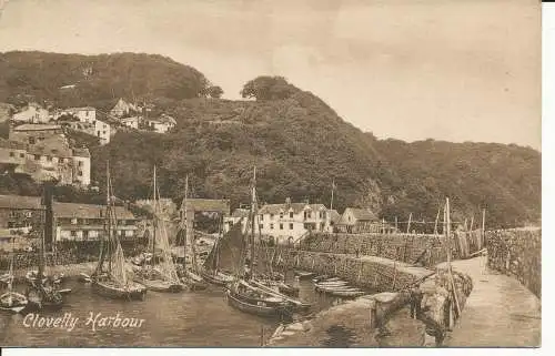 PC24981 Clovelly Harbour. Frith. Nr. 24771. 1926
