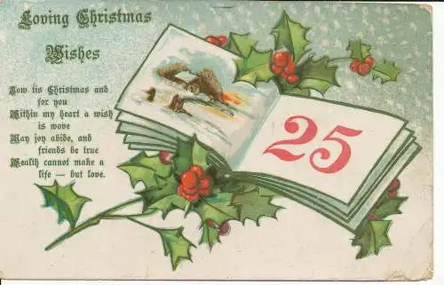 PC27861 Liebevolle Weihnachtswünsche. 1910