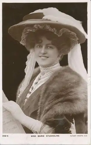 PC23637 Miss Marie Studholme. Drehbar. Nr. 249 Nr. 1905