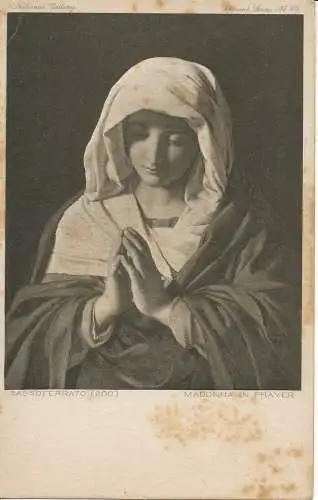 PC27846 Madonna im Gebet. Sacker. Nationalgalerie. Offizielle Serie 26