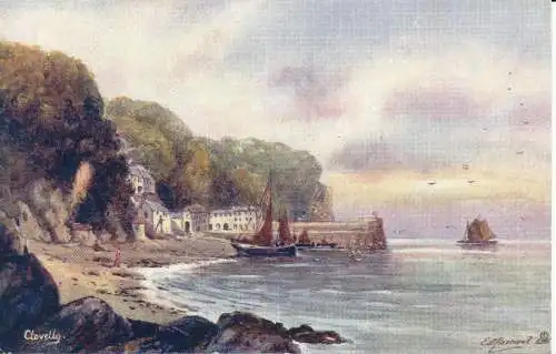 PC23982 Clovelly. Ilfracombe. stecken. Aquarette. Nr 6280