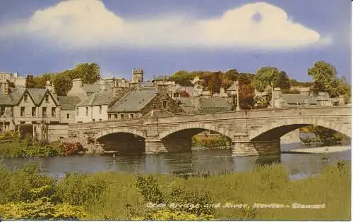 PC26496 Cree Bridge und River. Newton. Stewart. M. und L. National