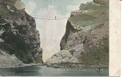 PC25146 Seilbrücke. Carrick A Rede. National. 1908