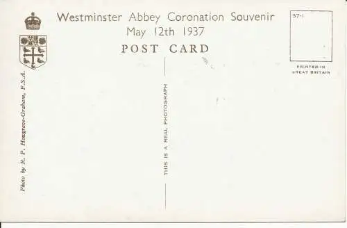 PC27841 Innenraum des Anhangs. Westminster Abbey. R. P. Howgrave. RP