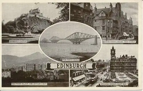 PC24686 Edinburgh. Mehrfachansicht. 1951