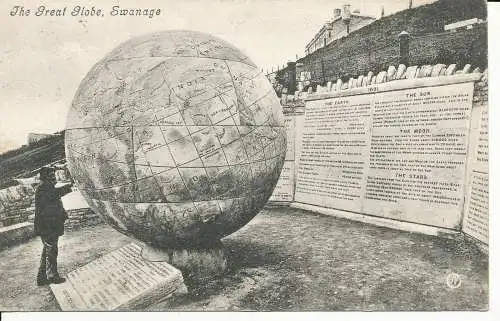 PC25652 The Great Globe. Swanage. Valentinstag. 1907