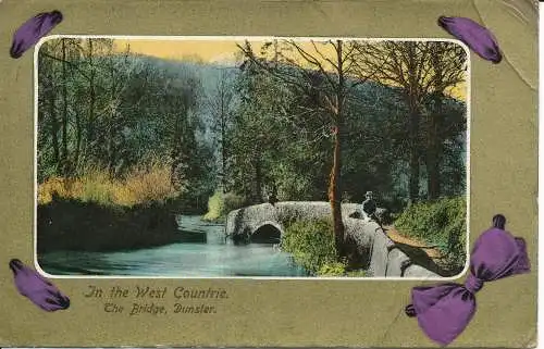 PC24962 Im Westen des Landes. Die Brücke. Dunster. Taylor. Orthochrom. Realität.