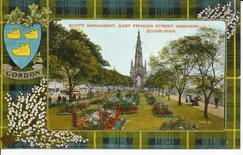 PC25922 Scott Monument. East Princess Street Gardens. Edinburgh. Valentinstag. Farbe