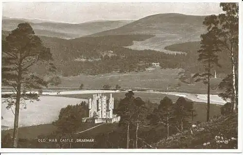 PC25172 Old Mar Castle. Braemar. Valentinstag. Foto braun. Nr 18747