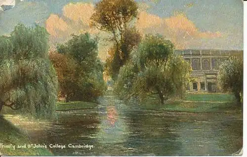 PC24787 Trinity and St. Johns College. Cambridge. Hildesheimer. 1907