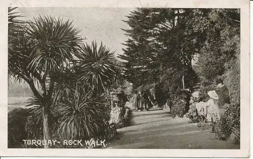 PC24455 Torquay. Rock Walk. 1910