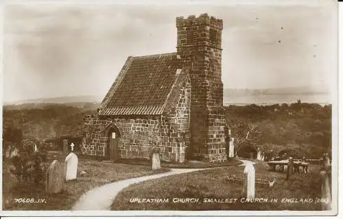 PC26277 Upleatham Church. Kleinste Kirche Englands. Valentinstag. Nr 70608. RP