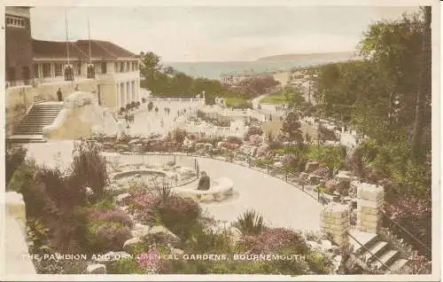 PC26672 Der Pavillon und Ziergärten. Bournemouth. J. Welch. Nr 401