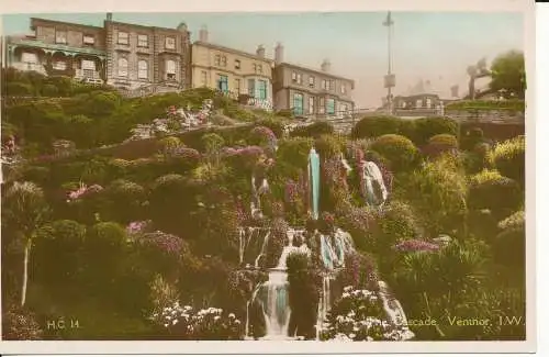 PC25727 The Cascade. Ventnor. I. W. W. J. Nigh. RP